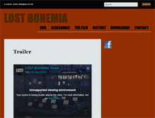 Tablet Screenshot of lostbohemia.com
